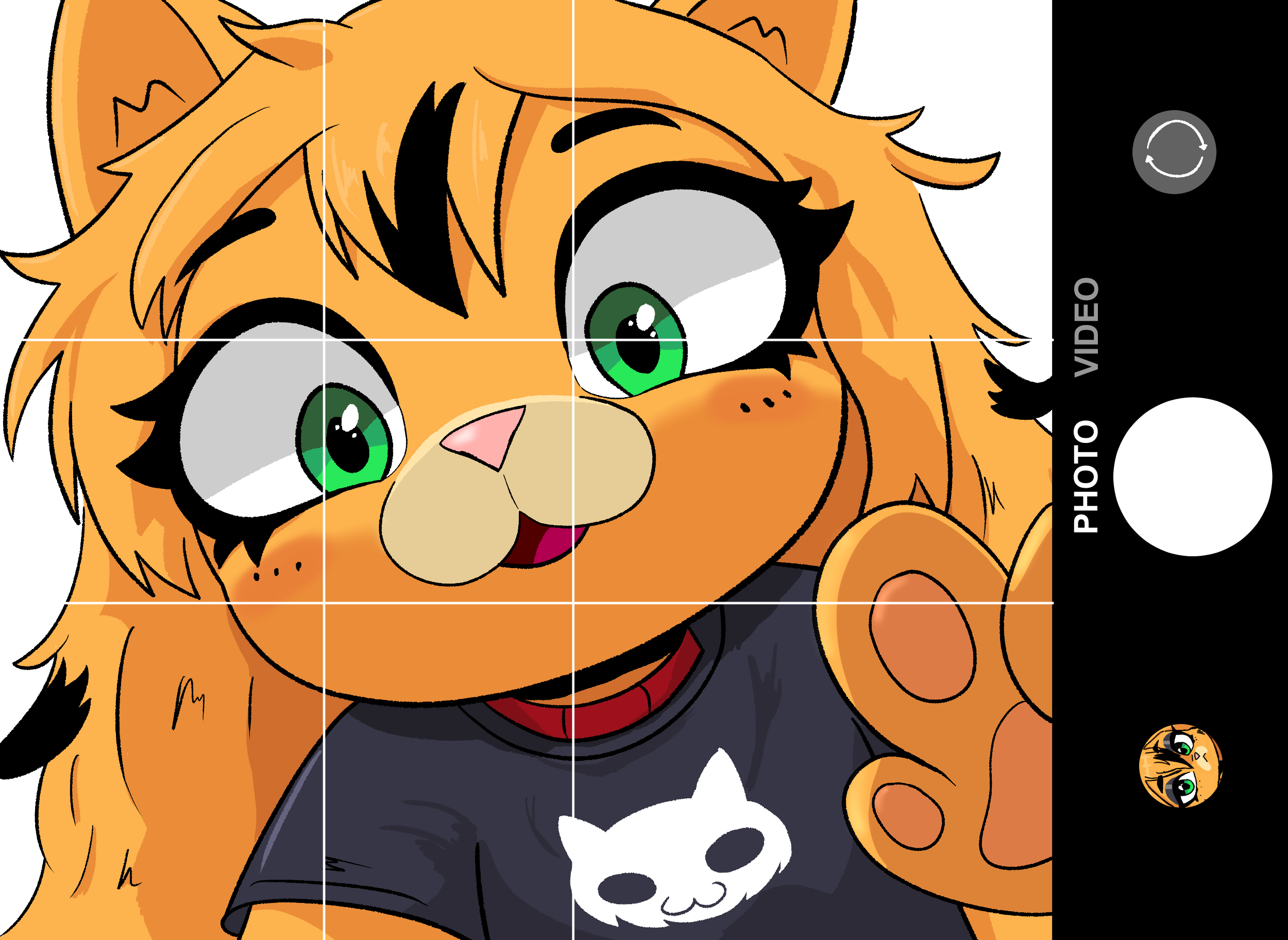 Marmalade gets in your face!
